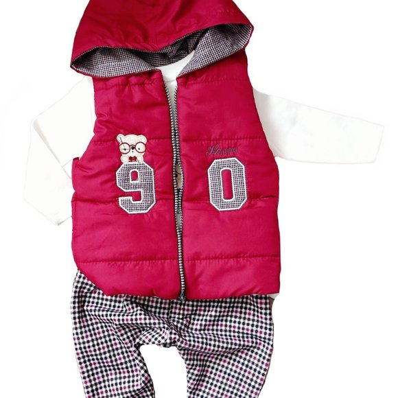 NEW with Tags Baby Clothing 3-Piece Cotton Set for Newborn Baby Girls and Boys - Picture 3 of 8